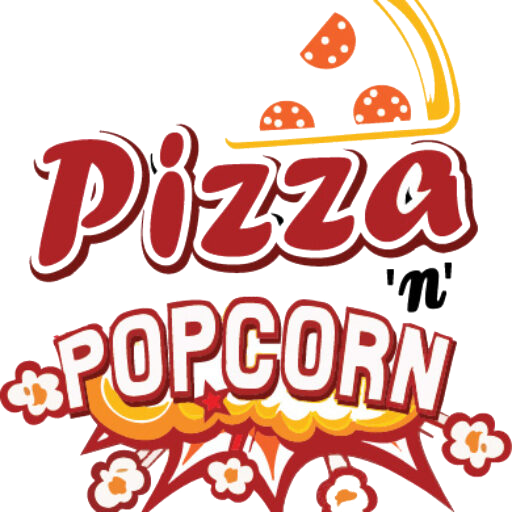 Pizza ’n’ Popcorn logo