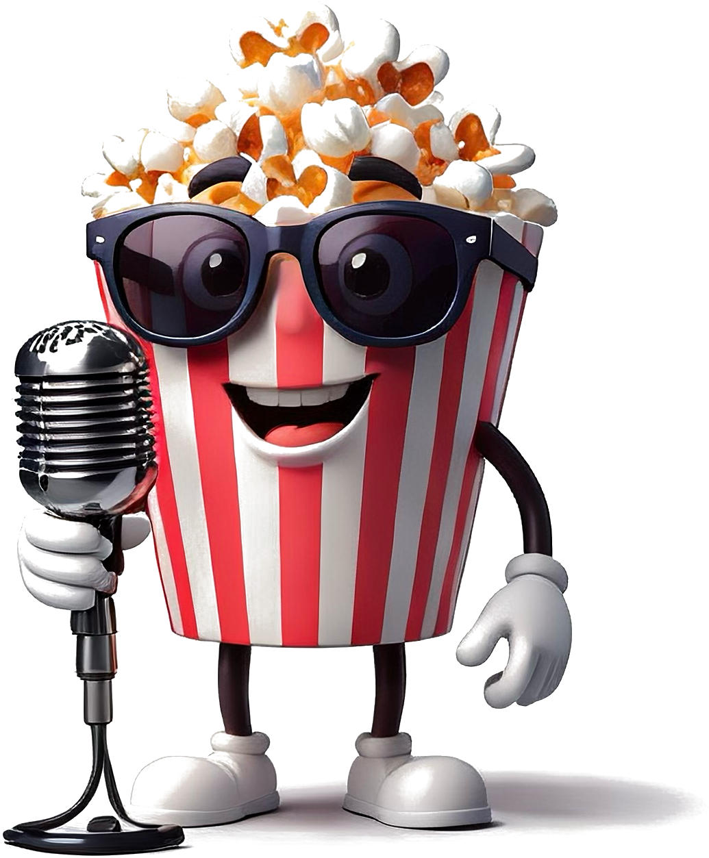 Pizza 'n' Popcorn popcorn mascot
